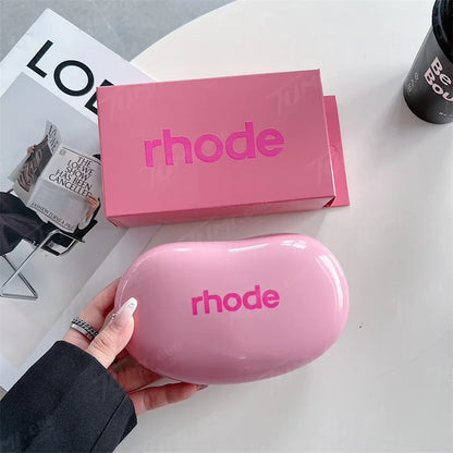 Rhode Makeup Portable Soft Silicone Storage Bag Gifts Cover Charm Woman Cosmetic Mirror Lipstick Blush Moisturizing Lip Gloss