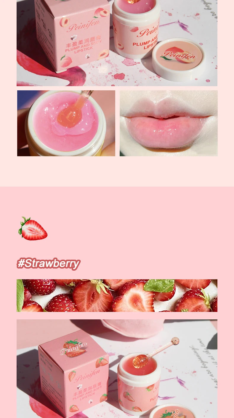 Korea Lip Sleeping Mask Colorless Makeup Lip Balm Fruit Essence Nutrious Lips Care Cream Fade Lip Lines Lipstick Primer Cosmetic
