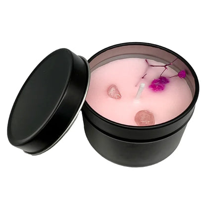 Natural Dried Flowers Aromatherapy Candles Sleep Aid Indoor Tabletop Long-Lasting Fragrance Ambient Fragrance Decorative Items