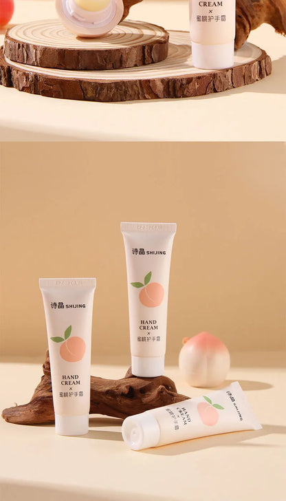 Peach, Strawberry and Nut Hydrating Moisturizing Lip Balm Winter Anti-freeze, Anti-Crack Repair Moisturizing