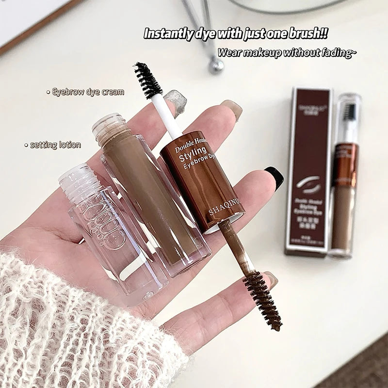SHAQINUO Dual-Ended Eyebrow Mascara-Shape & Color with Long-Lasting Hold,Waterproof and Smudge-Proof for a Natural-Looking Finis