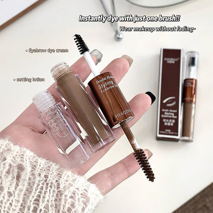 SHAQINUO Dual-Ended Eyebrow Mascara-Shape & Color with Long-Lasting Hold,Waterproof and Smudge-Proof for a Natural-Looking Finis