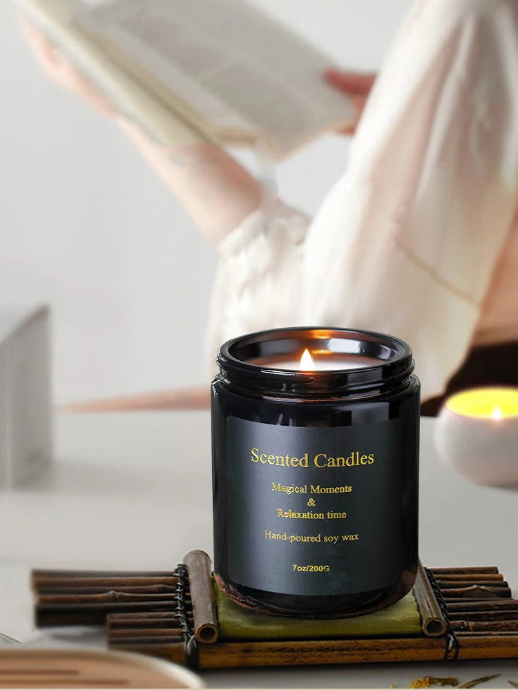Smokeless Aromatherapy Candles Soy Wax Handmade Creative Bedroom Decoration Aromatherapy Candle Cups Handheld Gift Box