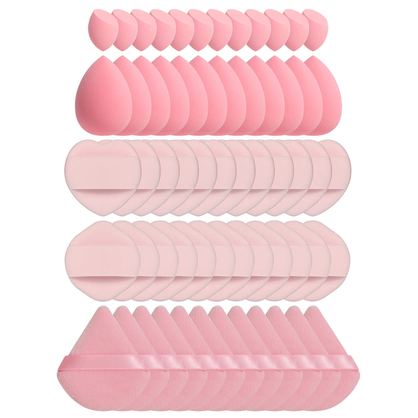 10/20/40/60Pcs Makeup Sponge, Multi-Functional Makeup Tool, Becomes Larger When Exposed to Water, Suitable for All Skin Types