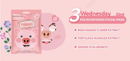 Cute Cartoon Facial Mask Moisturizing Hydrating Mask Deep Moisturizing Tender Skin Mask Dog Panda Pig Animal Mask Skin Care
