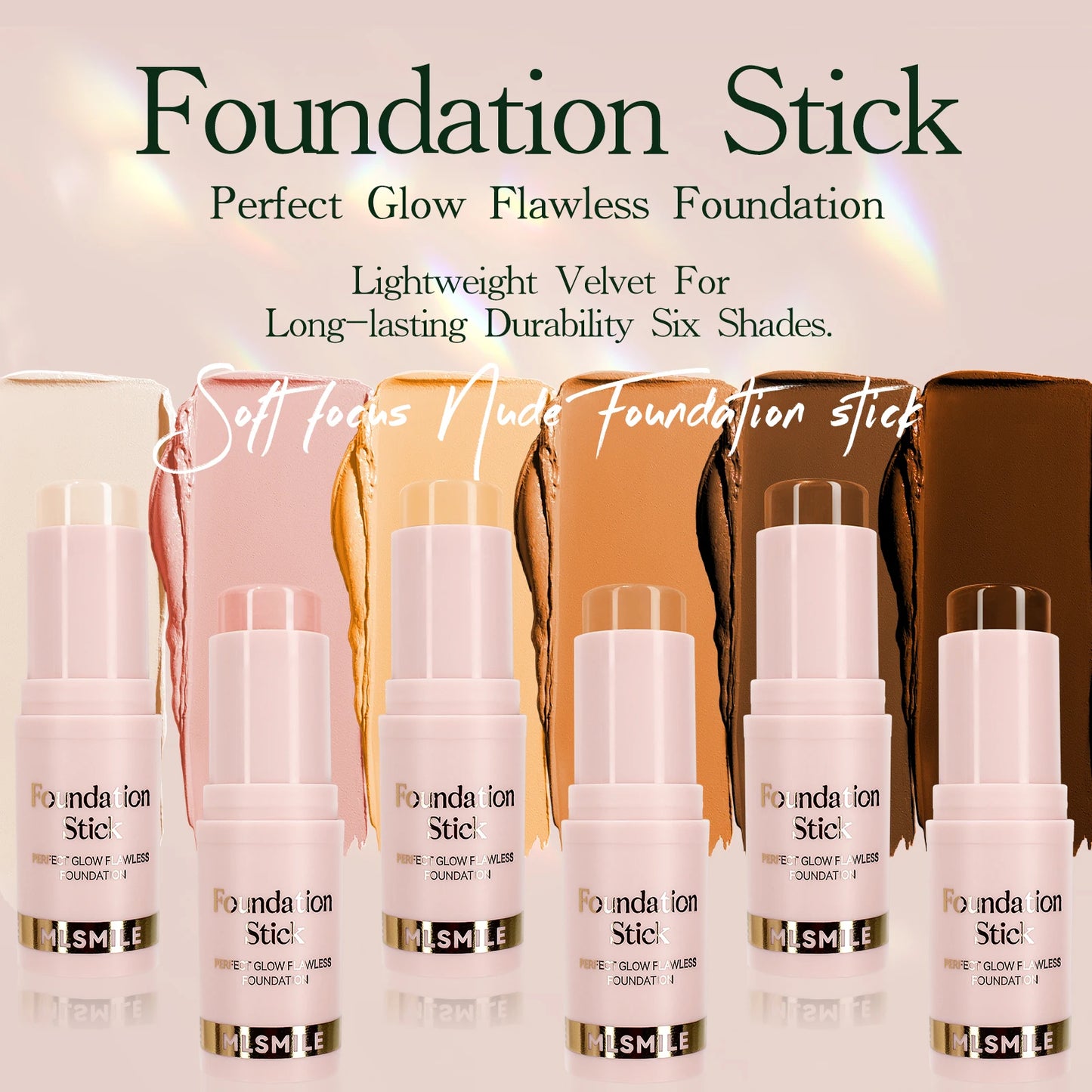 Foundation Stick - Matte Finish, Blendable Cream Formula with Natural Glow, Long-Lasting, Waterproof, Easy-to-Use Makeup