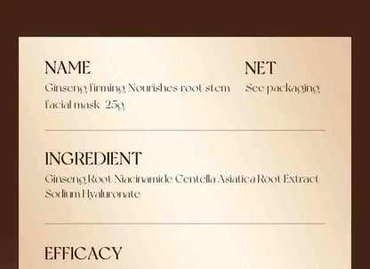 5pcs SADOER Plant Roots Face Mask Ginseng Carrot Ginger Facial Masks Moisturizing Firming Hydrating Face Sheet Mask Skin Care
