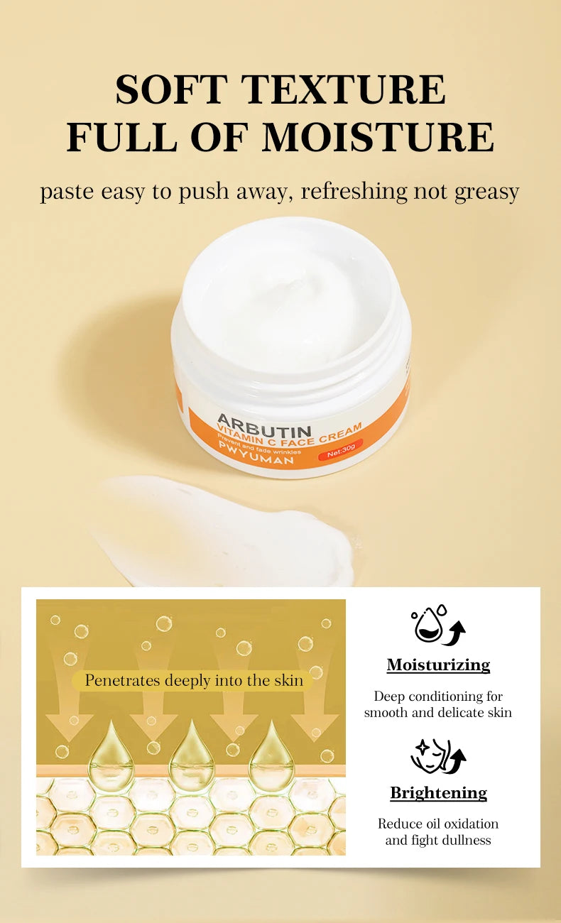 Korean Skincare Anti-Aging Face Cream Moisturizing Brighten Reduce Melanin Wrinkle Control Oil Shrink Pores Whitening for Unisex