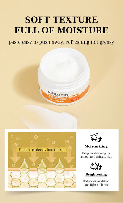 Korean Skincare Anti-Aging Face Cream Moisturizing Brighten Reduce Melanin Wrinkle Control Oil Shrink Pores Whitening for Unisex