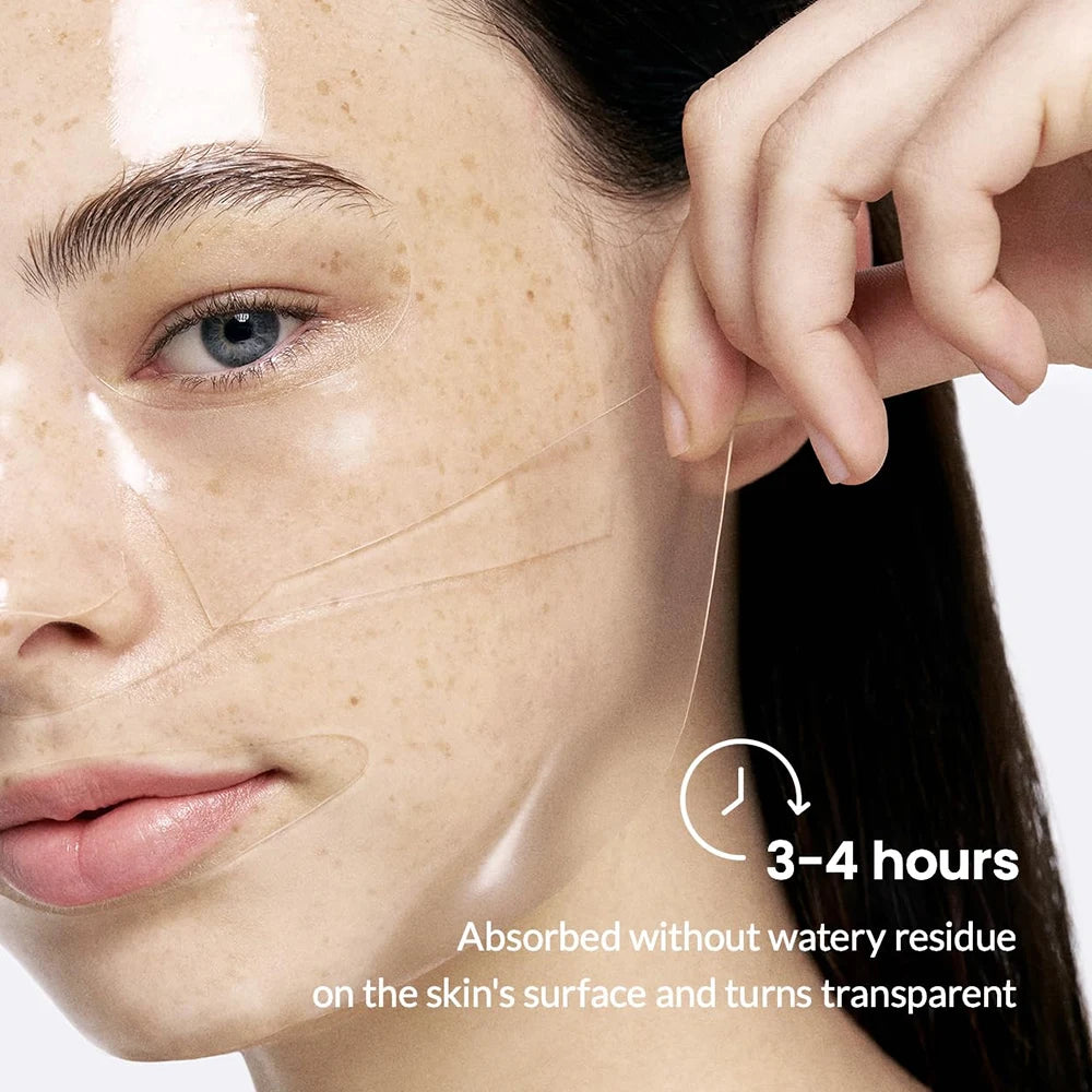 4 pieces of collagen sleeping mask, hydrating, moisturizing and whitening, translucent, thinning, smooth and tender skin