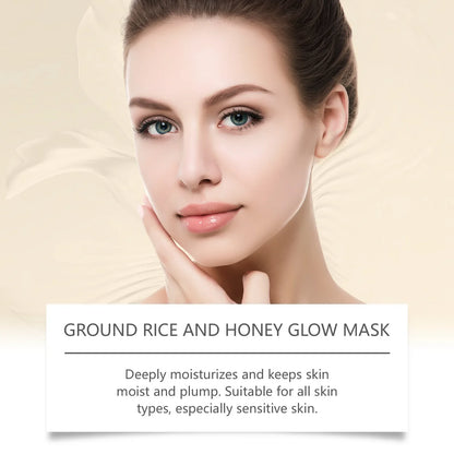 Rice Raw Pulp Mask Replenishment Moisturizing Fade Dark Spot Repair Sensitive Skin Shrink Pore Hydrating Mask Korean Skin Care