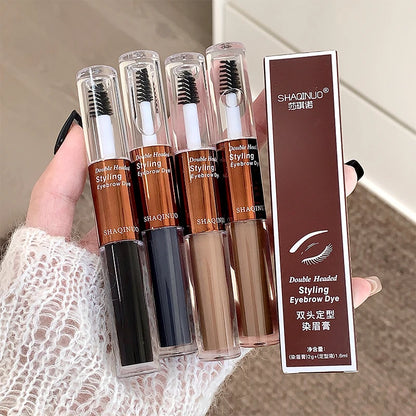 SHAQINUO Dual-Ended Eyebrow Mascara-Shape & Color with Long-Lasting Hold,Waterproof and Smudge-Proof for a Natural-Looking Finis
