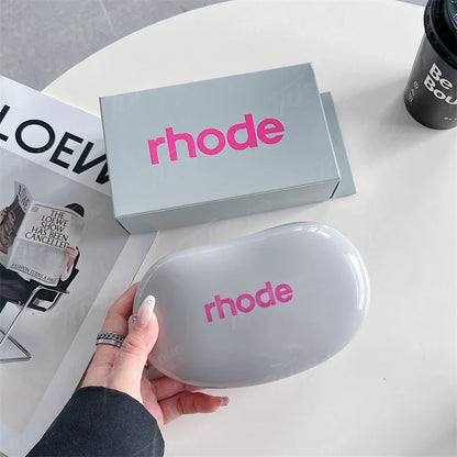 Rhode Makeup Portable Soft Silicone Storage Bag Gifts Cover Charm Woman Cosmetic Mirror Lipstick Blush Moisturizing Lip Gloss