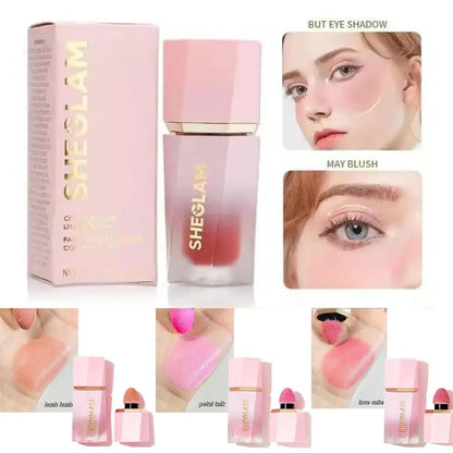 Liquid Blush sheglam make up Soft Brush Tip Light weight Versatile Facial Nourishing Blush Makeup Blush Cheek Blusher