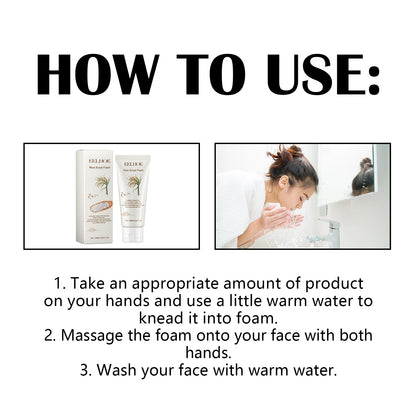 Rice Facial Forming Cleanser Deeply Cleansing Oil Control Blackhead Remover Face Wash Shrink Pores Moisturizing Skin Care 100ml