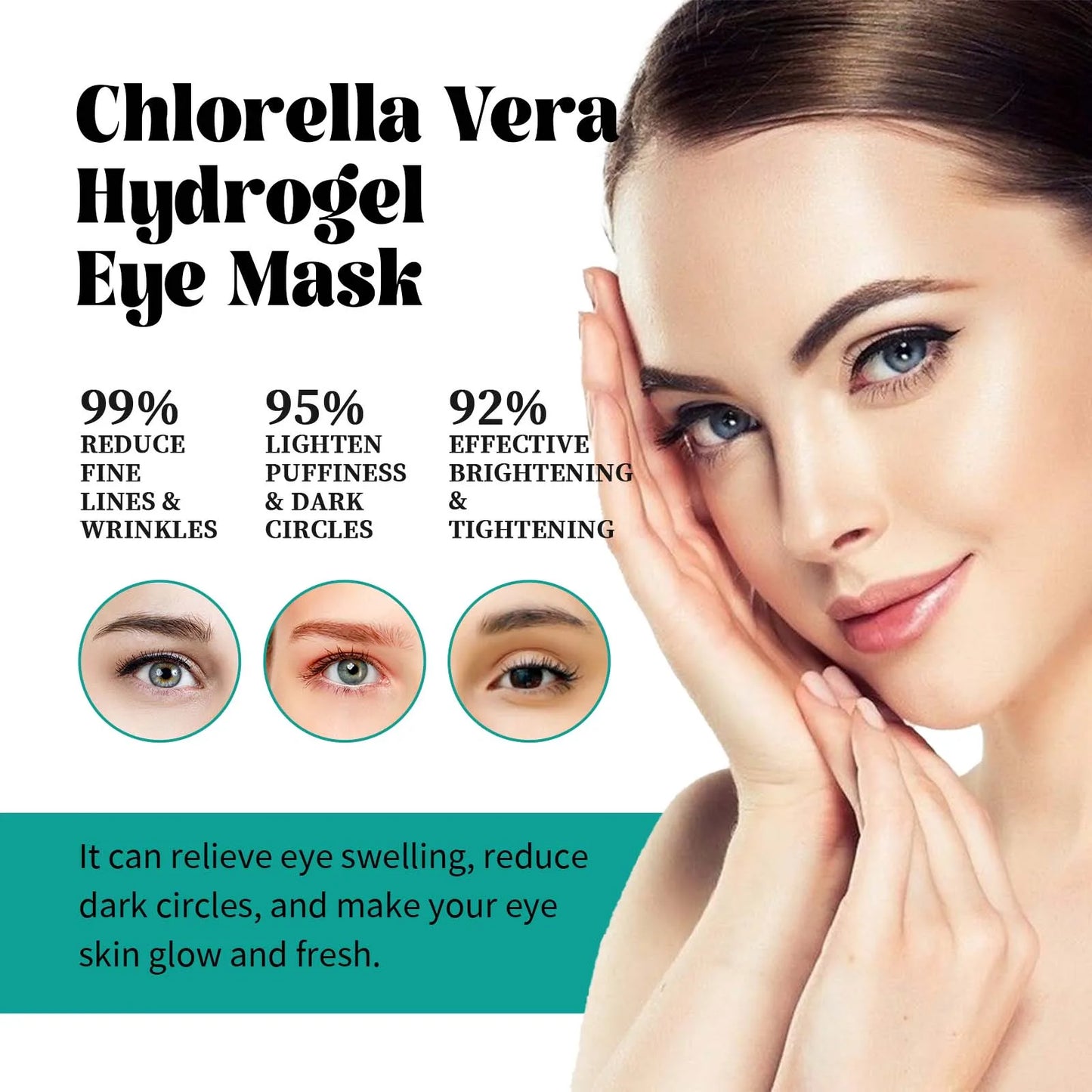 EELHOE Seaweed Moisturizing Eye Mask Eyes Bags Dark Circles Removal Relieve Eye Fatigue Firming Eye Patches Skin Care Products