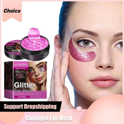 Collagen Eye Mask Hyaluronic Acid Anti Dark Circles Eye Bags Removal Reduce Fine Lines Tighten Moisturizing Skincare Eye Patches