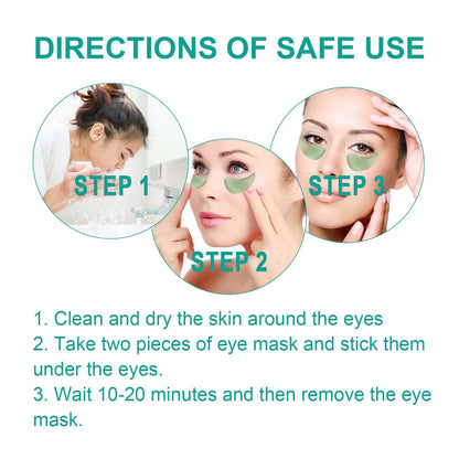 EELHOE Seaweed Moisturizing Eye Mask Eyes Bags Dark Circles Removal Relieve Eye Fatigue Firming Eye Patches Skin Care Products
