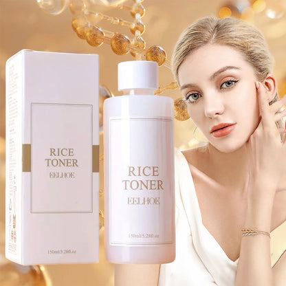 150ML Rice Toner Brightening Lifting Oil Control Smoothing Facial Wrinkles Shrink Pores eep Facial Cleanser For Young Glowy